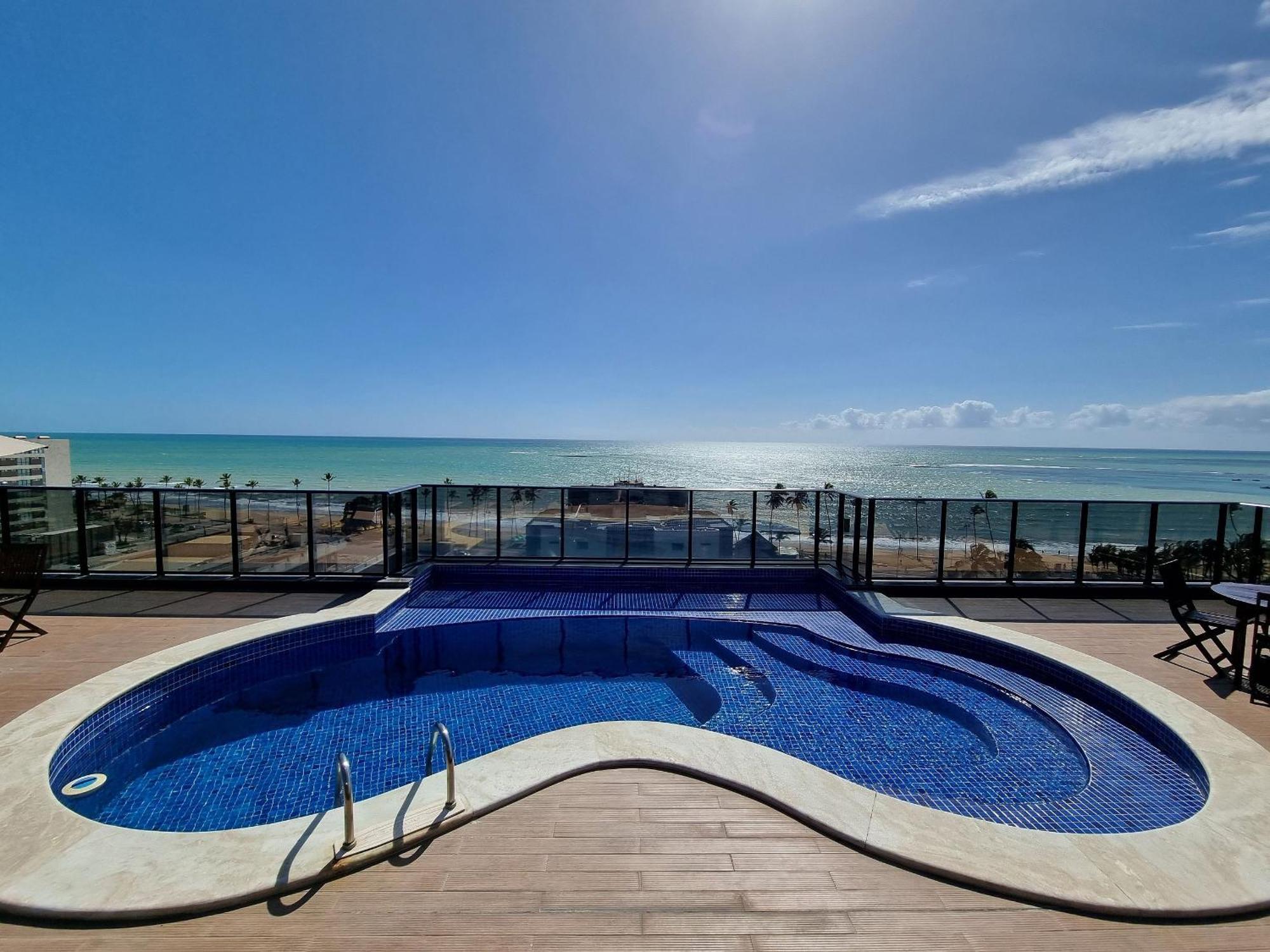 2 Quadra Mar,vista E Piscina No Topo Apartamento *